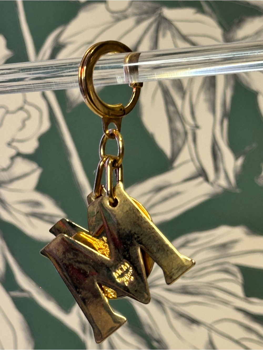 MCM Gold Letter Keychain Charm - Picture 4 of 4